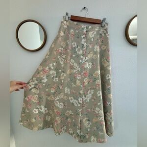 Floral Midi Skirt